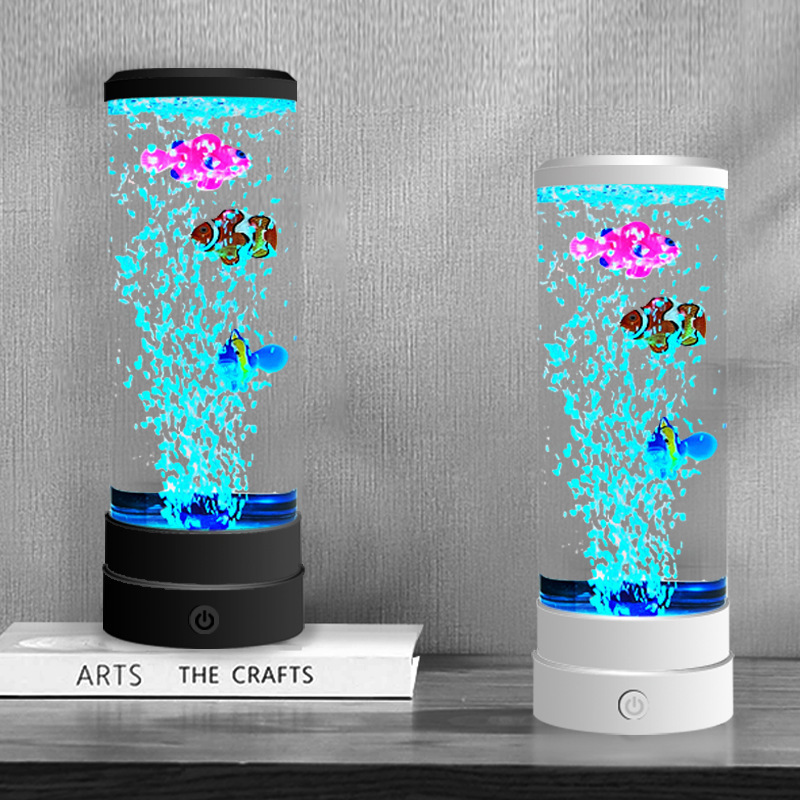 Home Decor Happy - Simulated LED Multi-color Bubble Fish Atmosphere