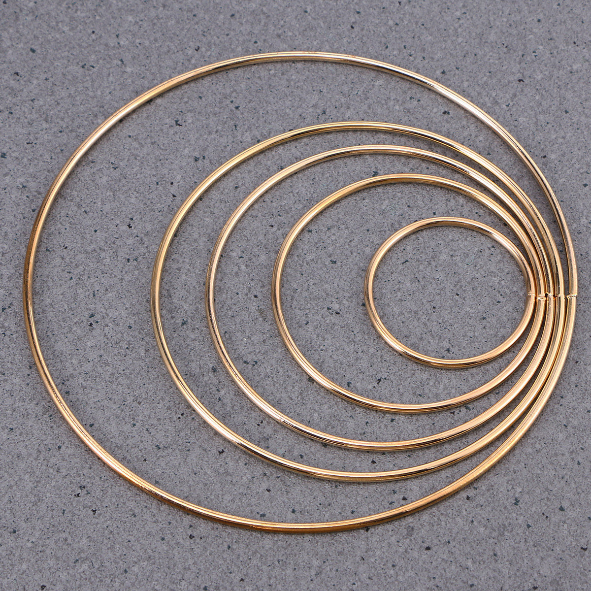 Macrame Wall Hanging - 5Pcs Metal Craft Hoops Iron Ring