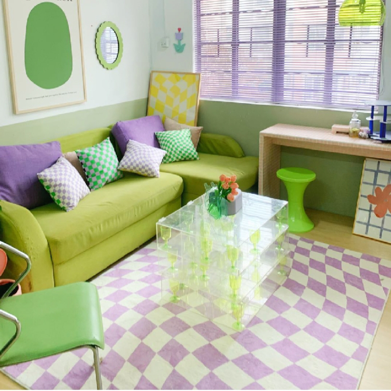 Modern Minimalist Retro Checke - Home Decor Ig reseña y precio