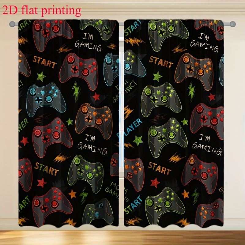 2pcs Gaming Curtains Video Gam - Home Decor Youtube Videos reseña y precio
