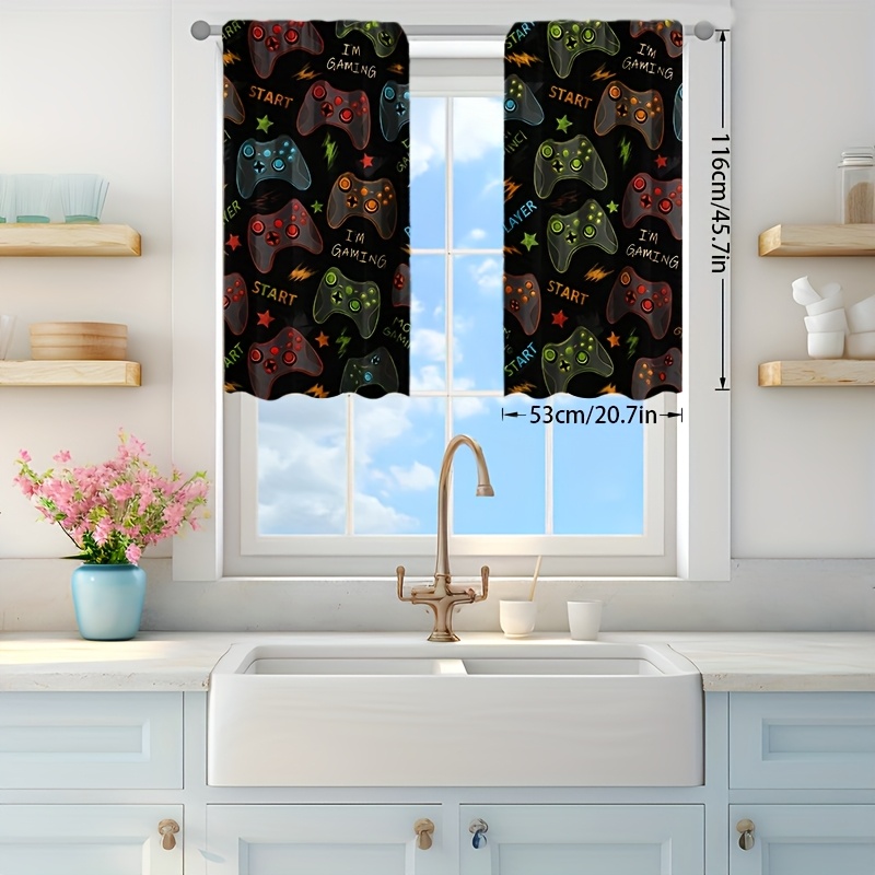 2pcs Gaming Curtains Video Gam - Home Decor Youtube Videos reseña y precio