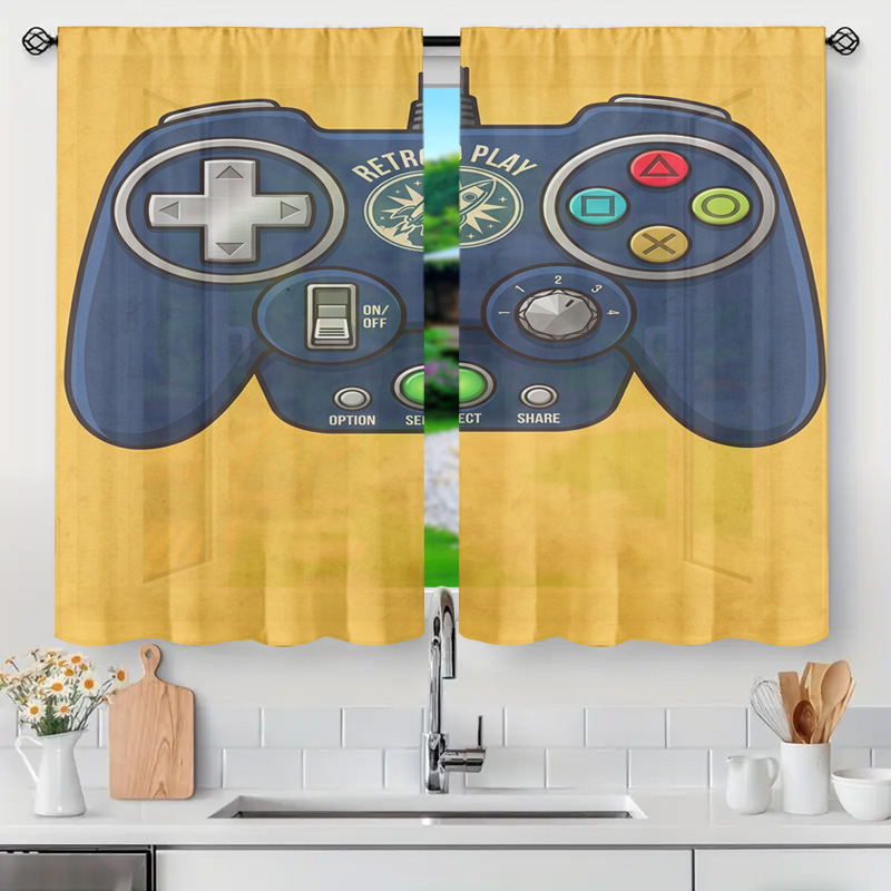 Gaming Controller Curtain Pane - Home Decor Youtube Videos reseña y precio