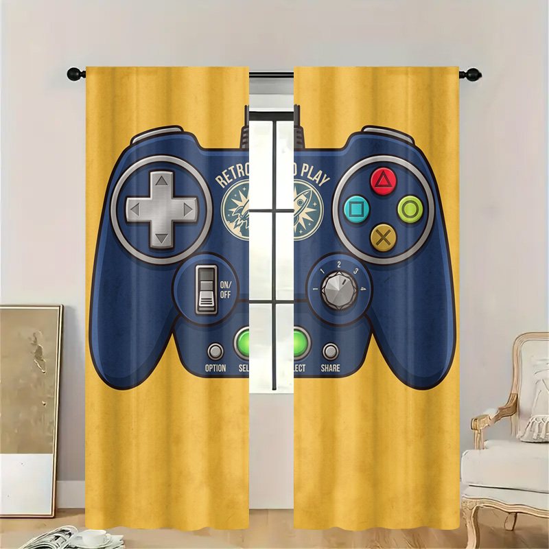 Gaming Controller Curtain Pane - Home Decor Youtube Videos reseña y precio