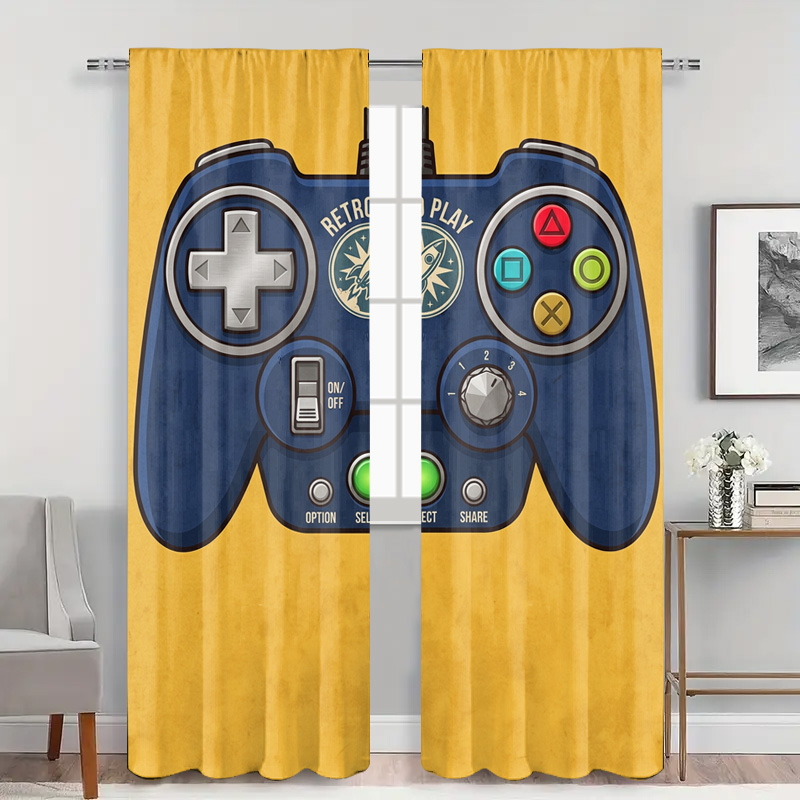Gaming Controller Curtain Pane - Home Decor Youtube Videos reseña y precio