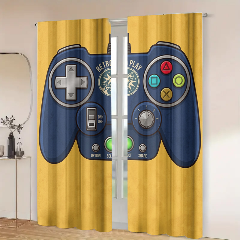 Gaming Controller Curtain Pane - Home Decor Youtube Videos reseña y precio
