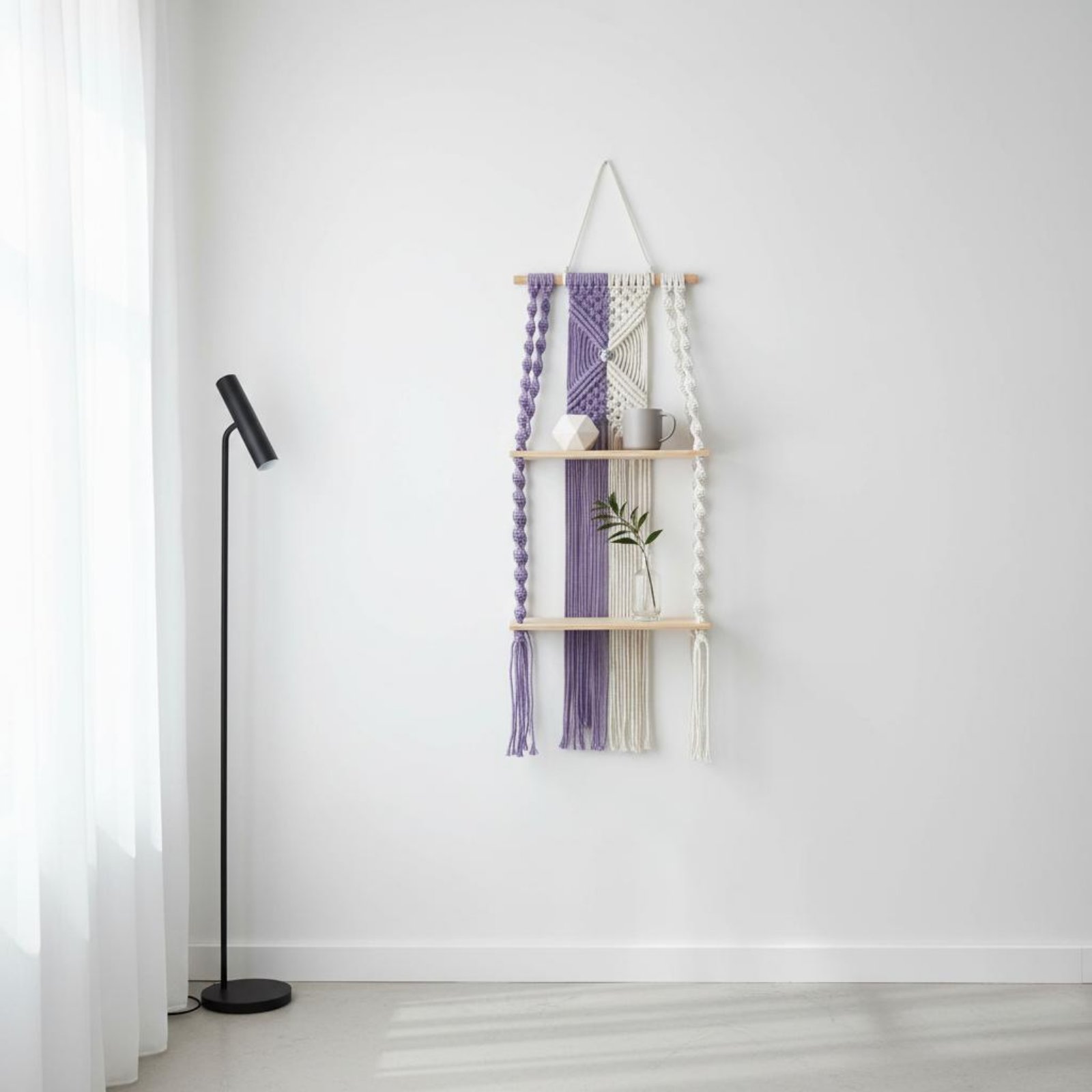 Boho Wall Hanging Shelf Easy t - Macrame Wall Hanging reseña y precio