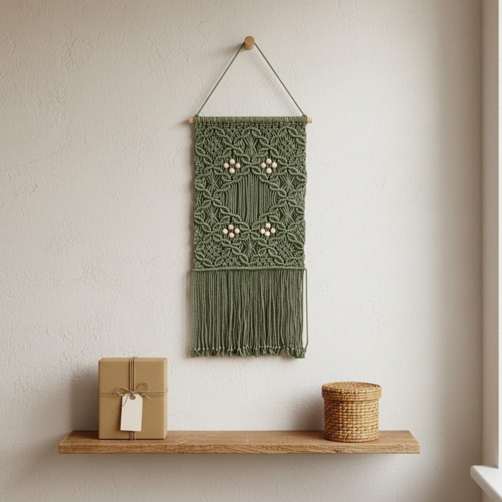 Macrame Wall Hanging Handmade  - Macrame Wall Hanging reseña y precio