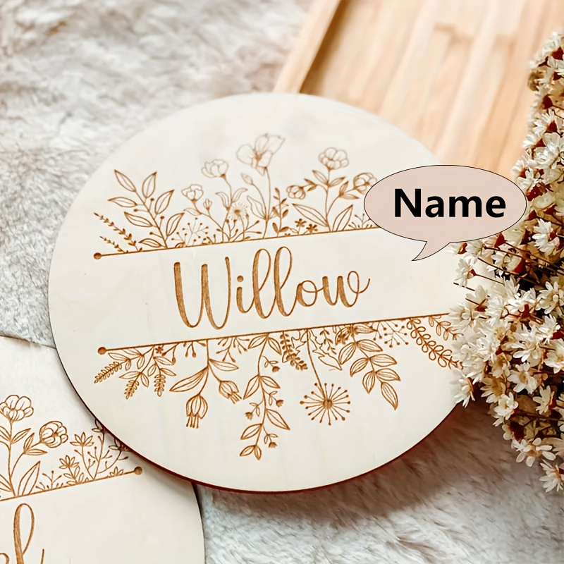 Personalized Floral Engraved N - Home Decor Happy reseña y precio