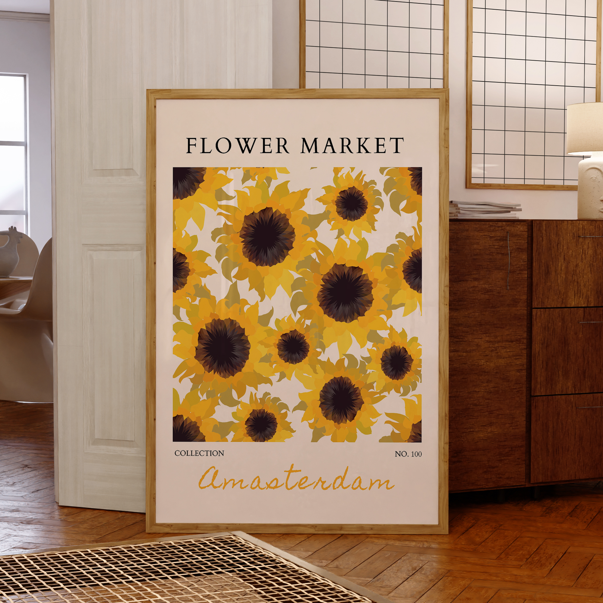 Modern Yellow Flowers Flower M - Home Decor Flowers reseña y precio