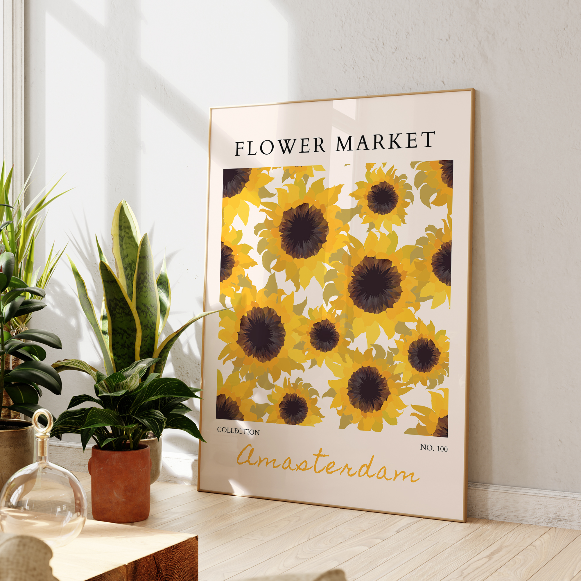 Modern Yellow Flowers Flower M - Home Decor Flowers reseña y precio