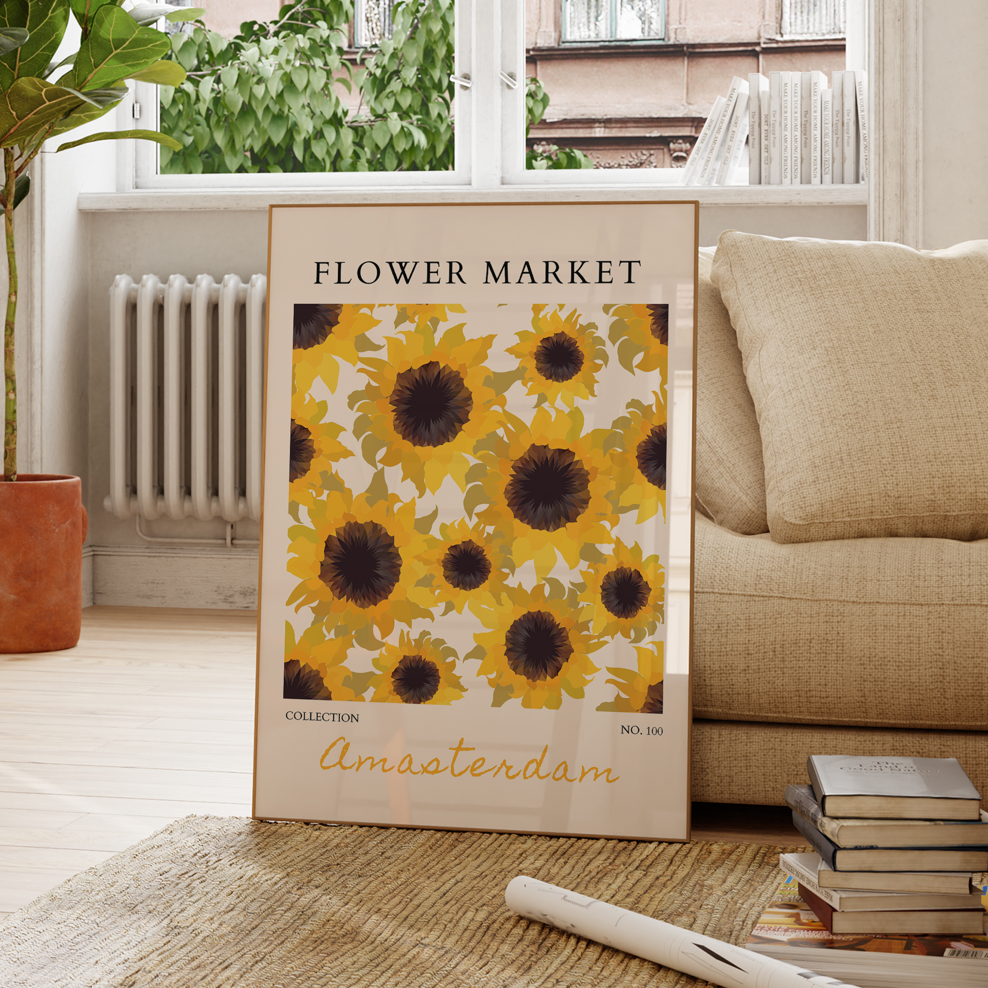 Modern Yellow Flowers Flower M - Home Decor Flowers reseña y precio
