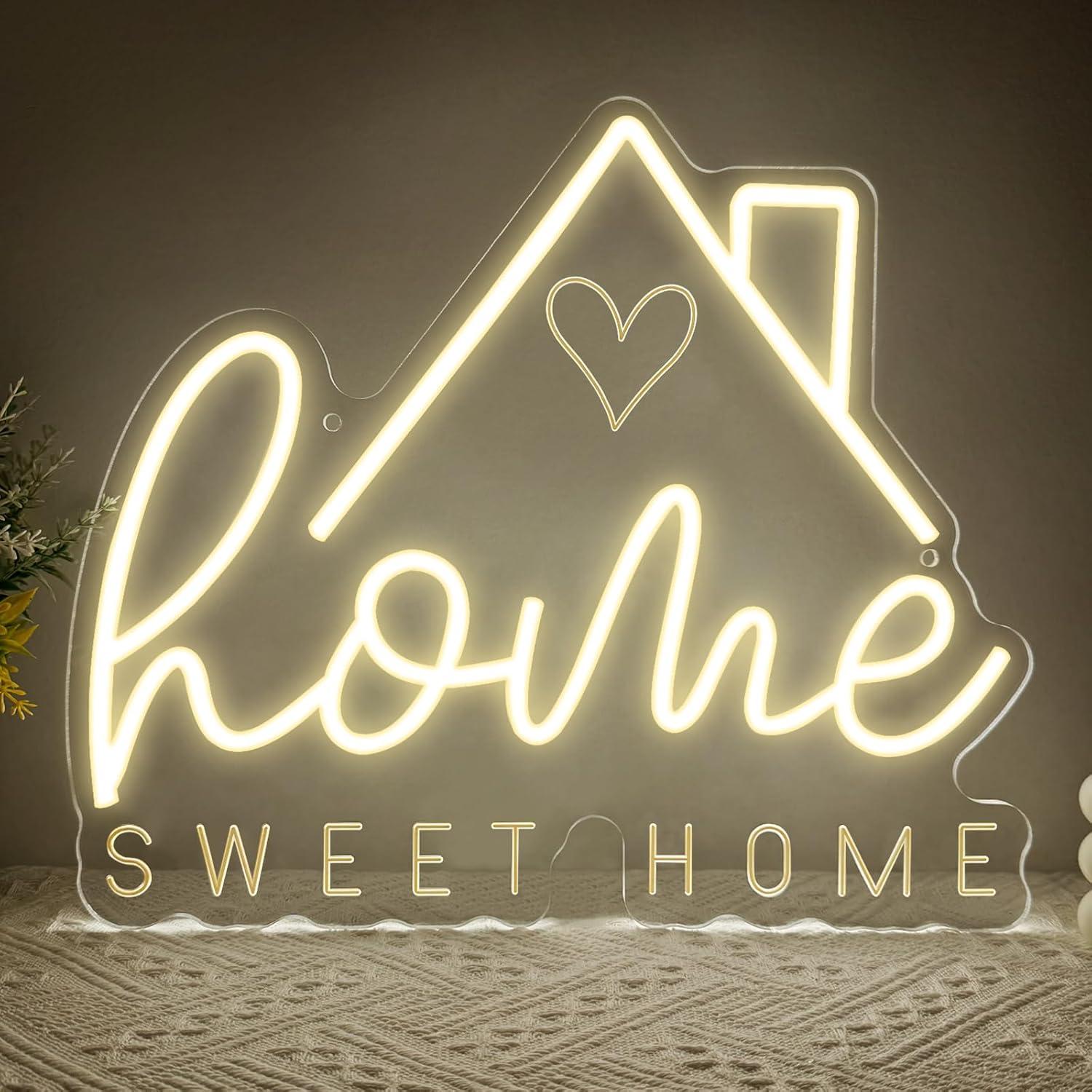 Sweet Home Neon Sign USB Dimma - Home Decor Room reseña y precio