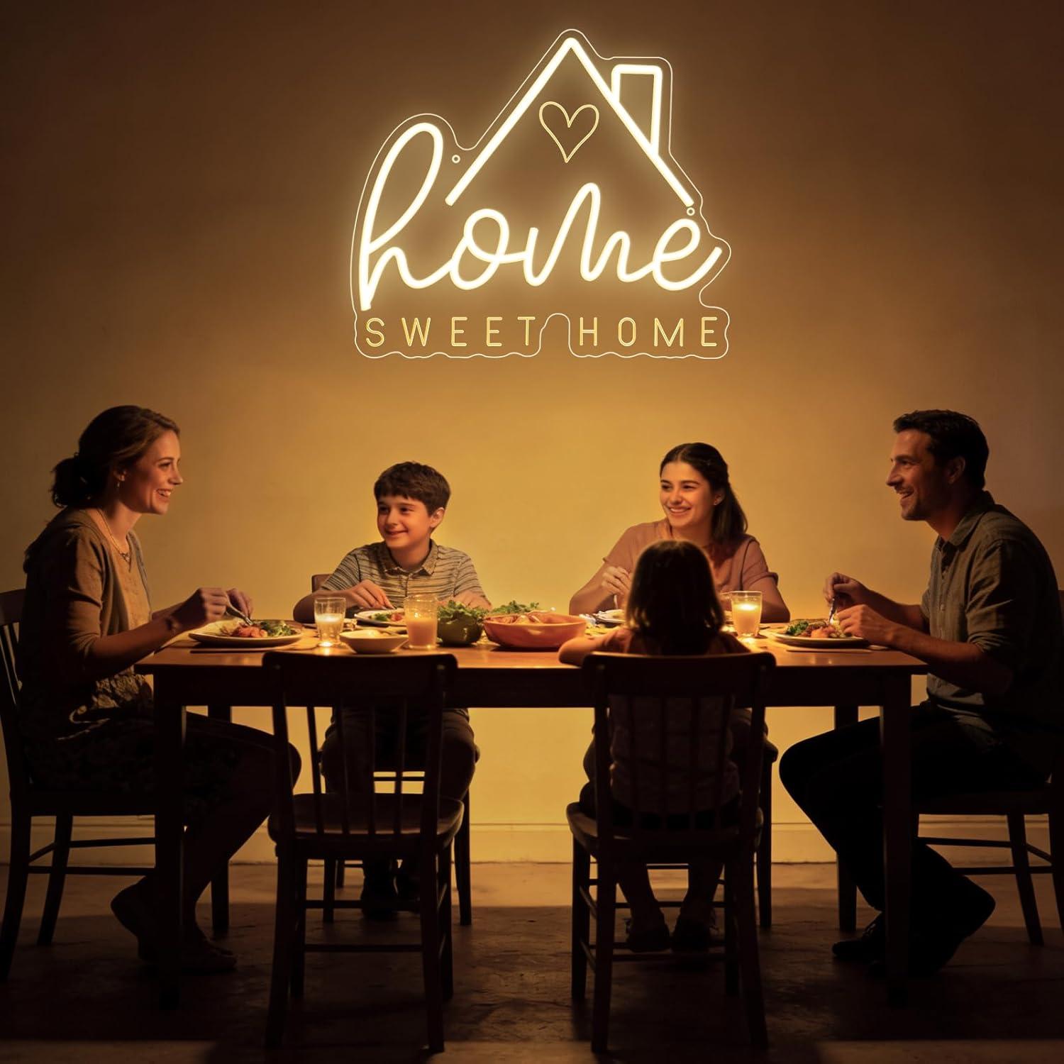 Sweet Home Neon Sign USB Dimma - Home Decor Room reseña y precio