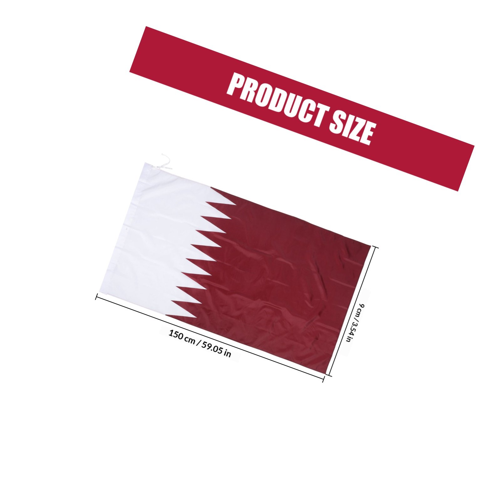 Qatar Hanging Nation Flag Poly - Home Decor Qatar reseña y precio