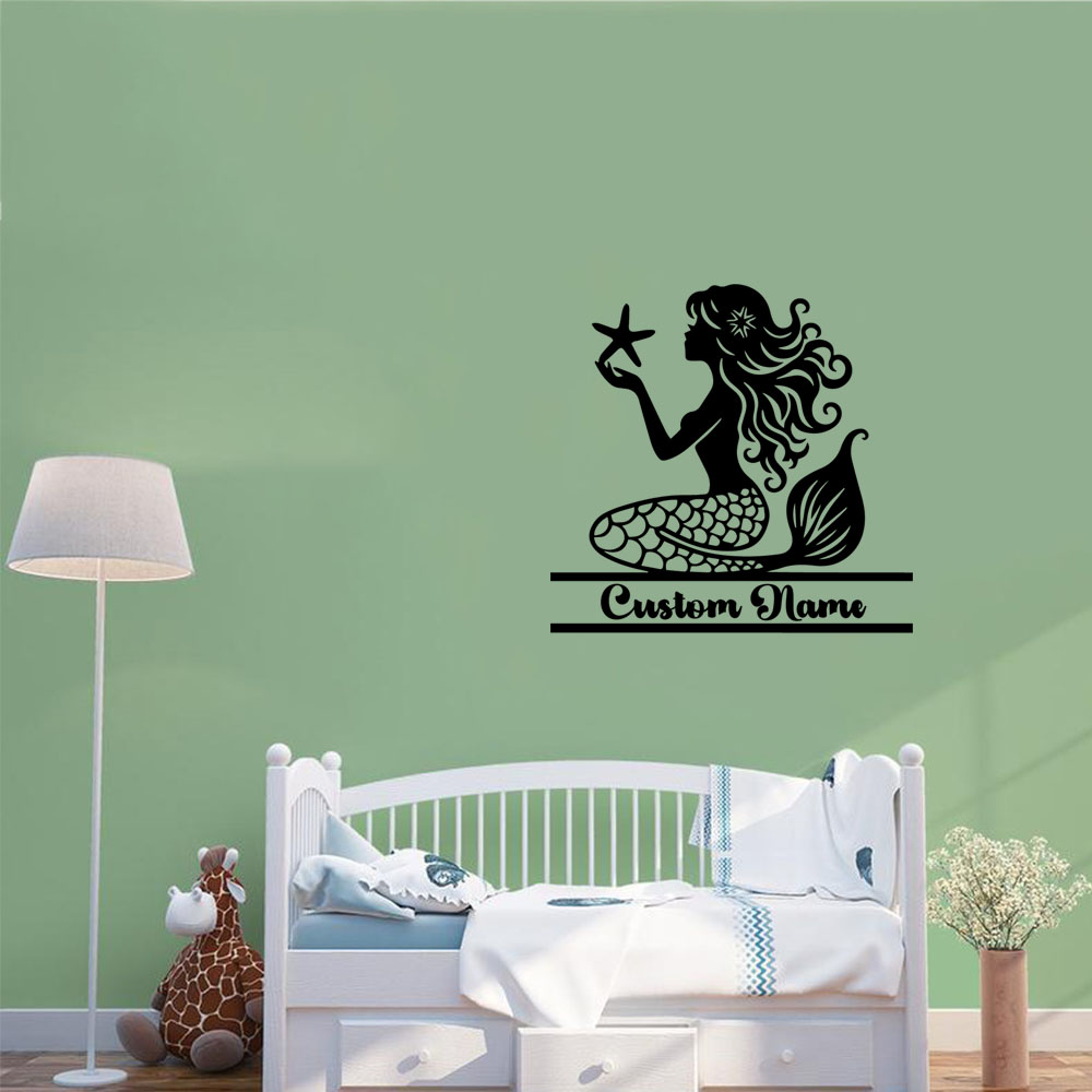 1PC NEW Mermaid Personalized T - Home Decor Sticker reseña y precio