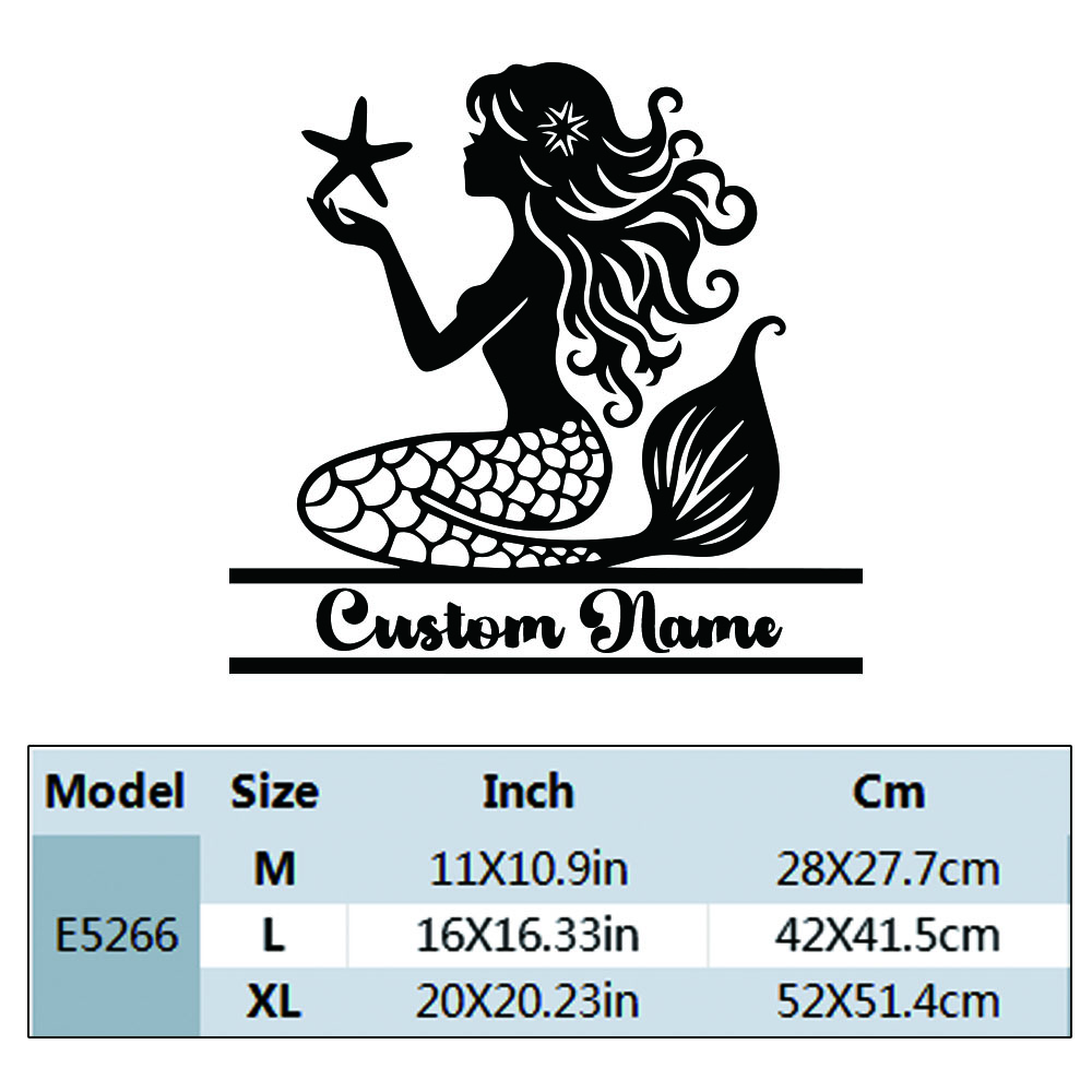 1PC NEW Mermaid Personalized T - Home Decor Sticker reseña y precio