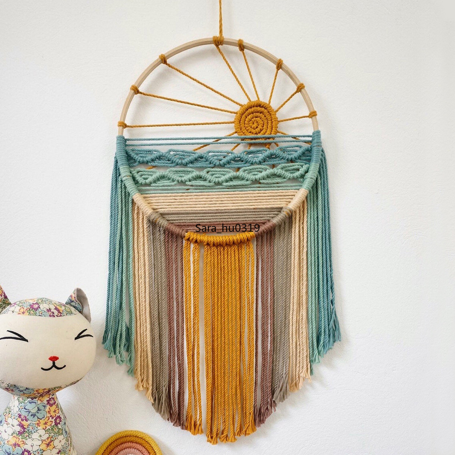 Sun Beach Macrame Wall Hanging - Macrame Wall Hanging reseña y precio