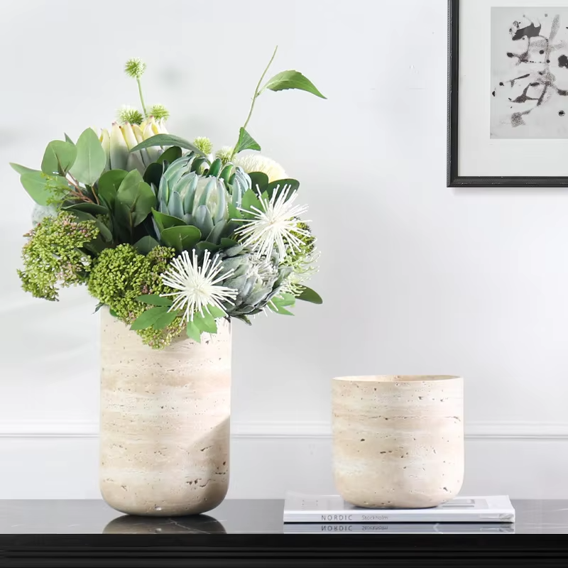 Customized Natural Marble Vase - Home Decor Flowers reseña y precio