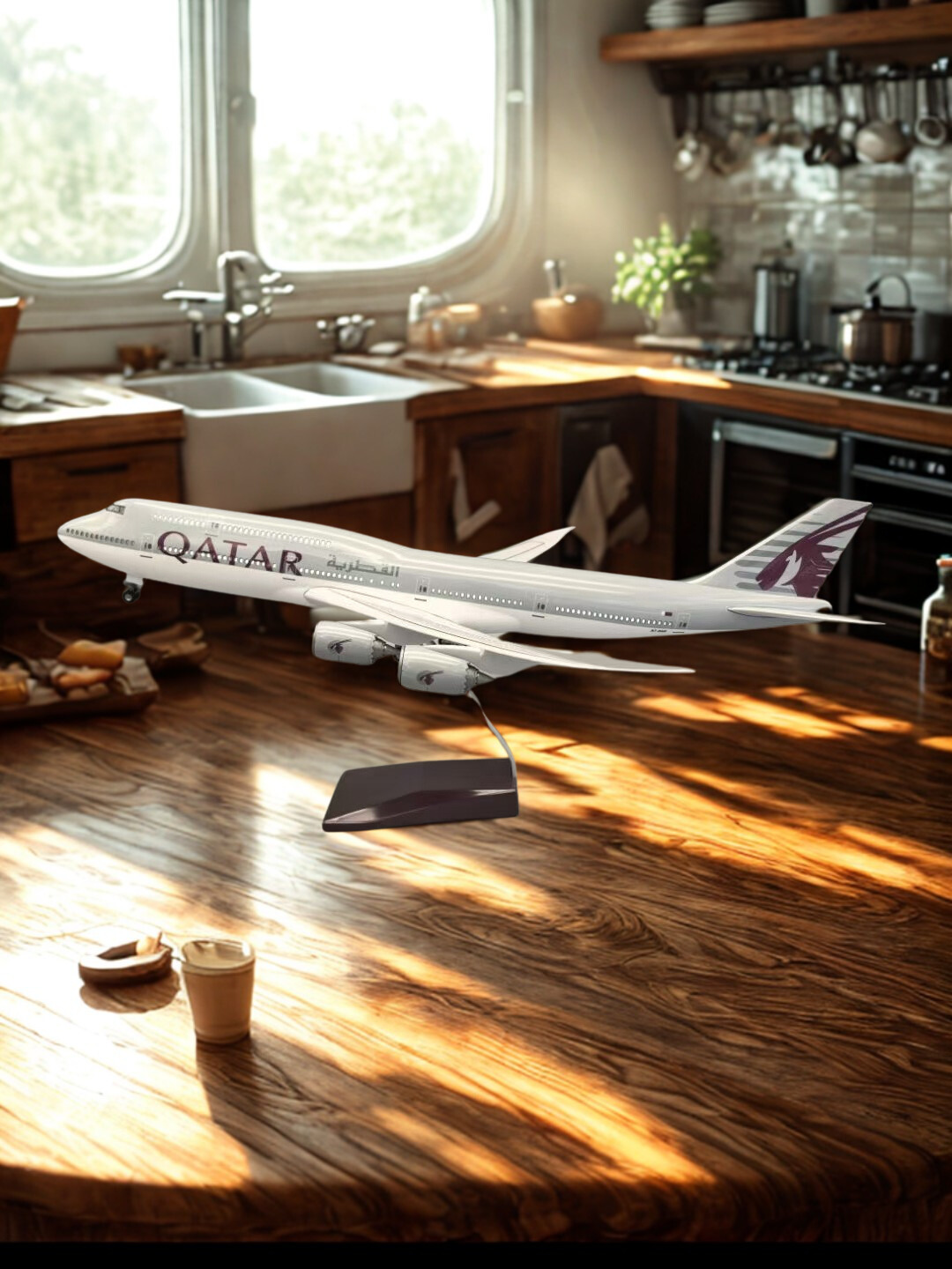 Airplane Model 1:130 Scale Boe - Home Decor Qatar reseña y precio
