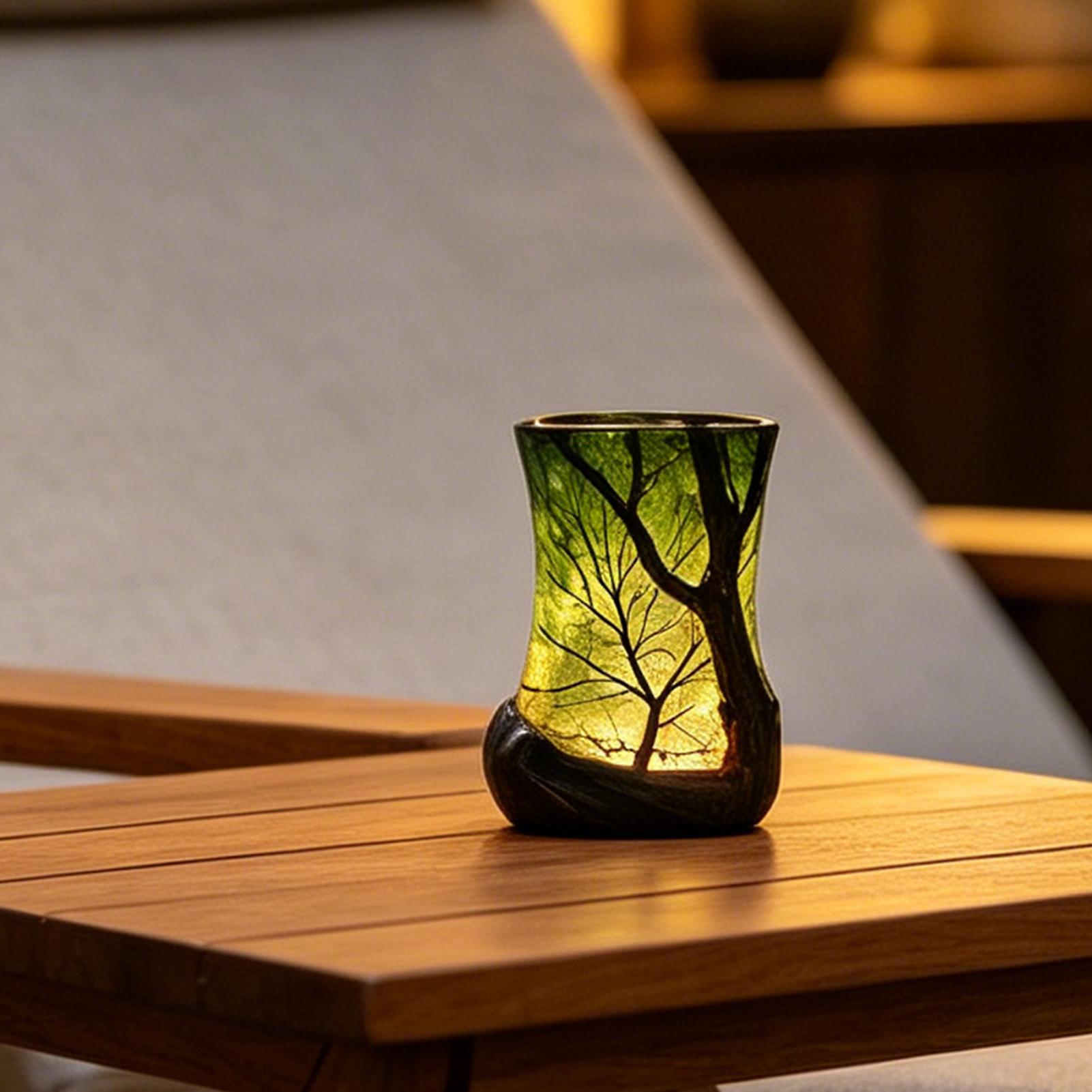 Bedside Table Lamp Forest Nigh - Home Decor Room reseña y precio