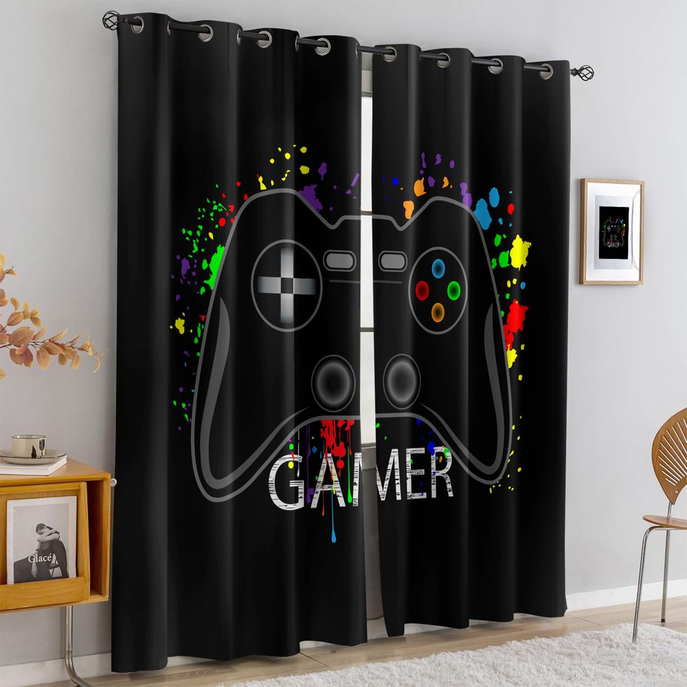 2Pc Gamer Video Game Pattern C - Home Decor Youtube Videos reseña y precio