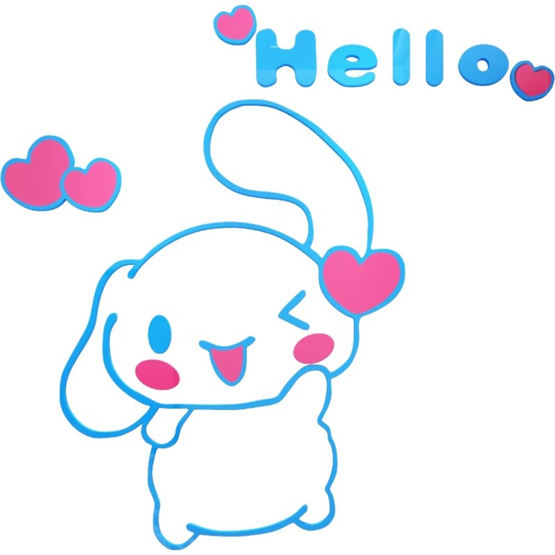 Sanrio Cinnamoroll 3D Acrylic  - Home Decor Sticker reseña y precio
