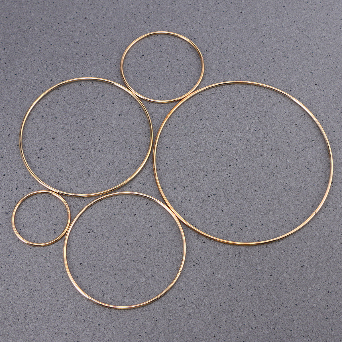 5Pcs Metal Craft Hoops Iron Ri - Macrame Wall Hanging reseña y precio