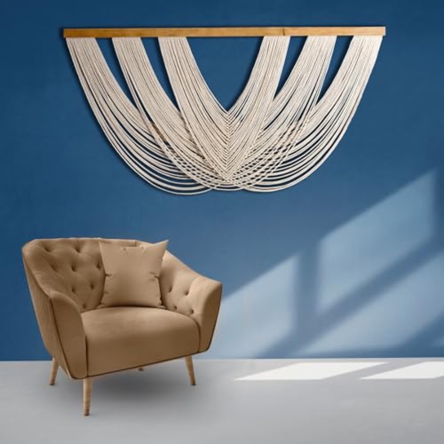 Extra Large Macrame Wall Hangi - Macrame Wall Hanging reseña y precio