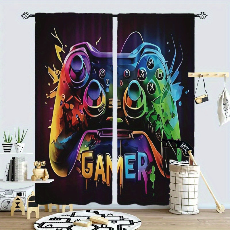 Dual Gaming Curtains 2pcs Pop  - Home Decor Youtube Videos reseña y precio