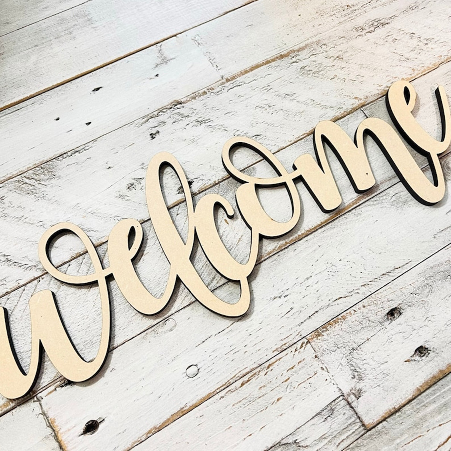 1pc personalized wooden surnam - Home Decor Happy reseña y precio