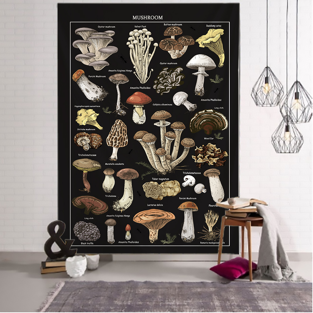 Black Mushroom Example Image T - Home Decor Examples reseña y precio