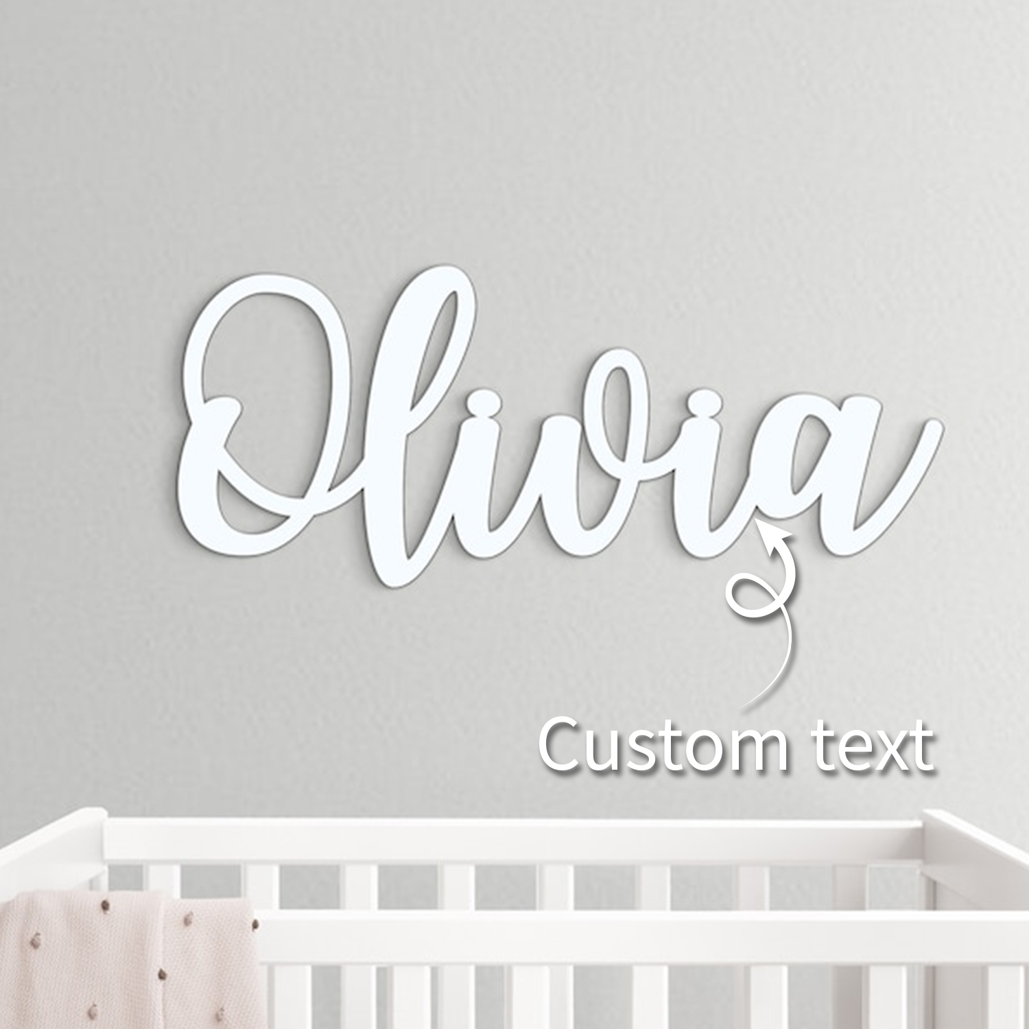 1pc Custom Wooden Name Sign,Cu - Home Decor Happy reseña y precio