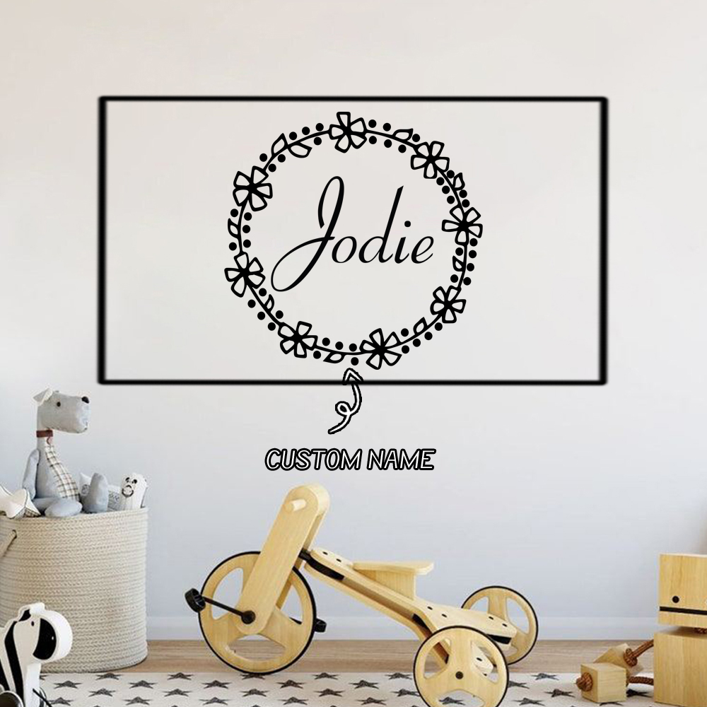 1PC Lovely Wreath Custom Text  - Home Decor Sticker reseña y precio