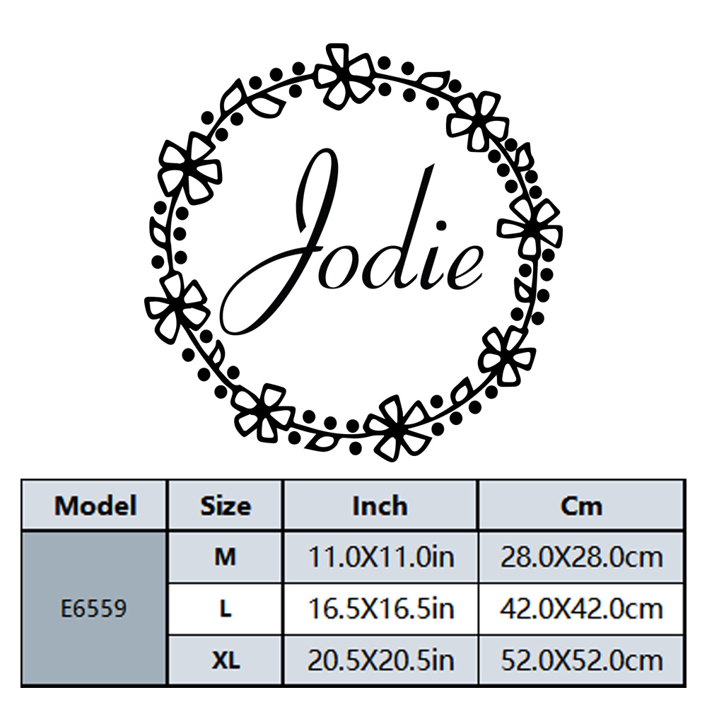 1PC Lovely Wreath Custom Text  - Home Decor Sticker reseña y precio