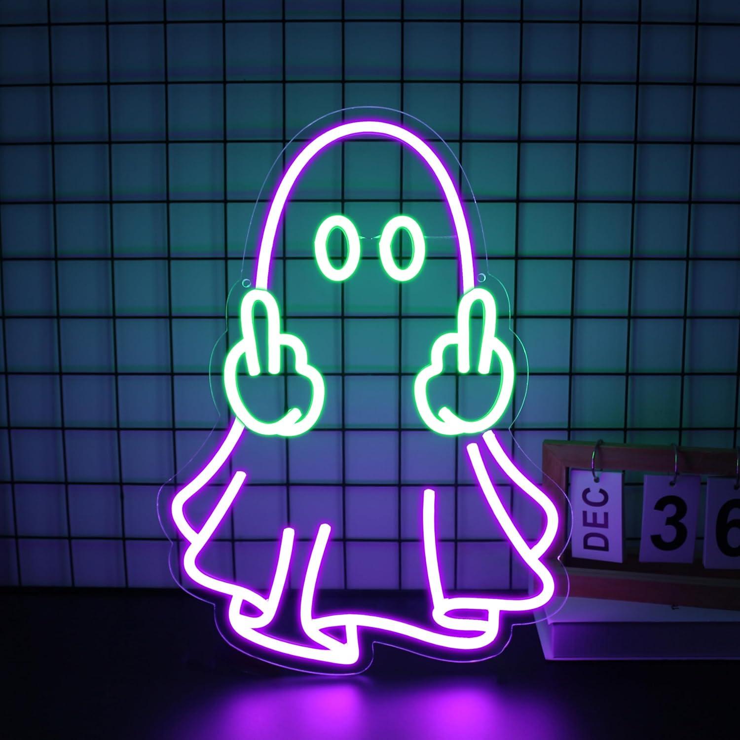 Ghost Neon Sign USB Powered LE - Home Decor Room reseña y precio