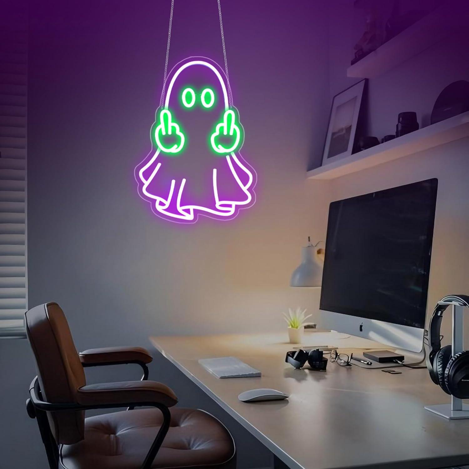 Ghost Neon Sign USB Powered LE - Home Decor Room reseña y precio
