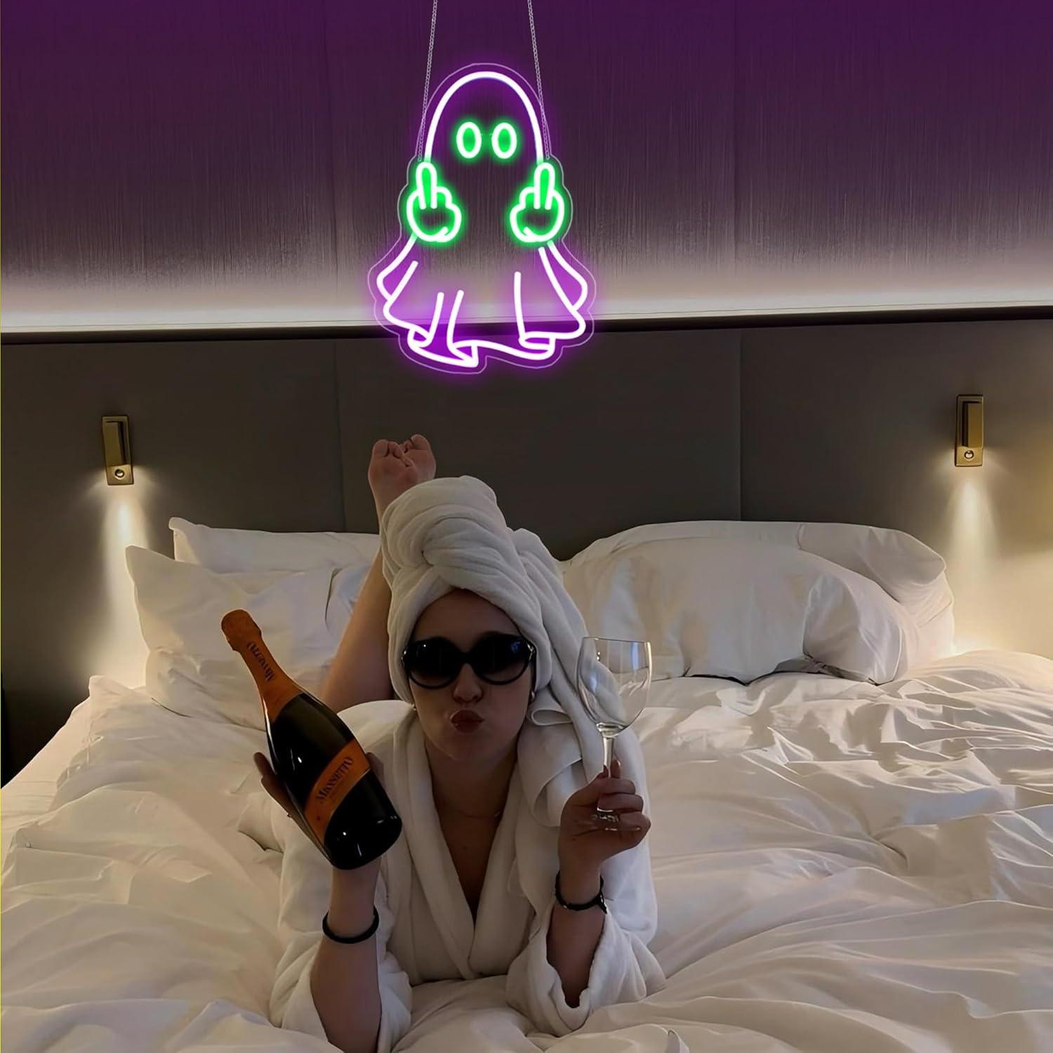 Ghost Neon Sign USB Powered LE - Home Decor Room reseña y precio