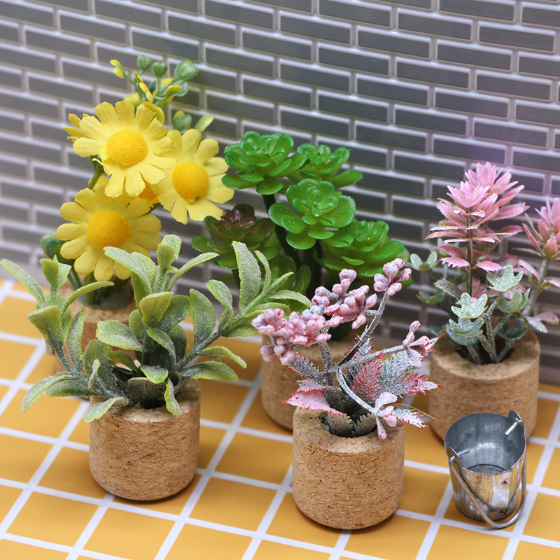 1:12 Dollhouse Simulation Flow - Home Decor Flowers reseña y precio