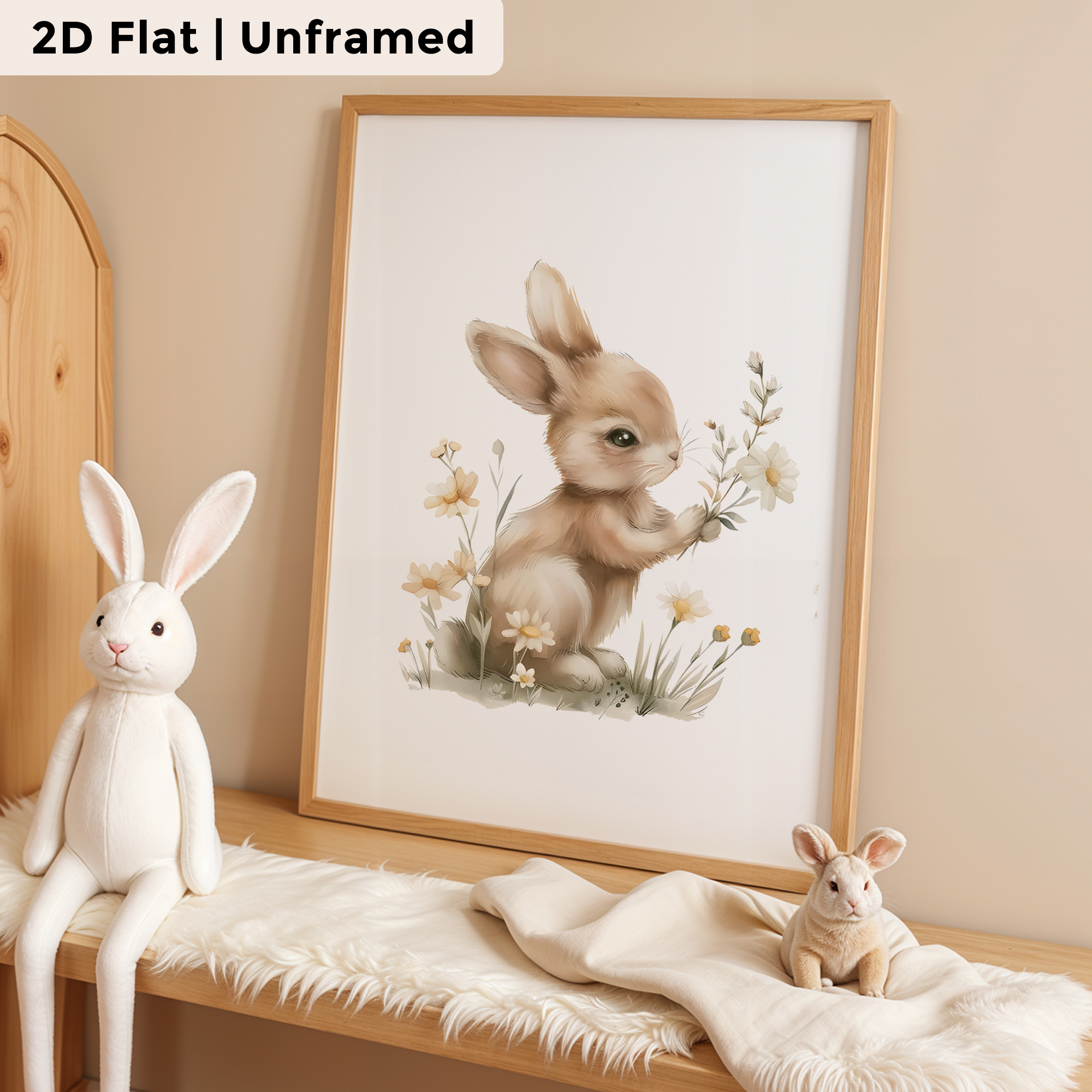3pcs Modern,Cartoon Flower Rab - Home Decor Flowers reseña y precio