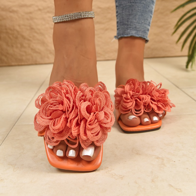 New Summer Women's Square-toe  - Home Decor Flowers reseña y precio