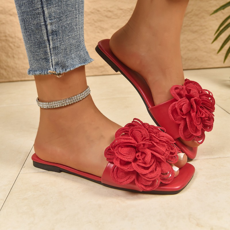 New Summer Women's Square-toe  - Home Decor Flowers reseña y precio