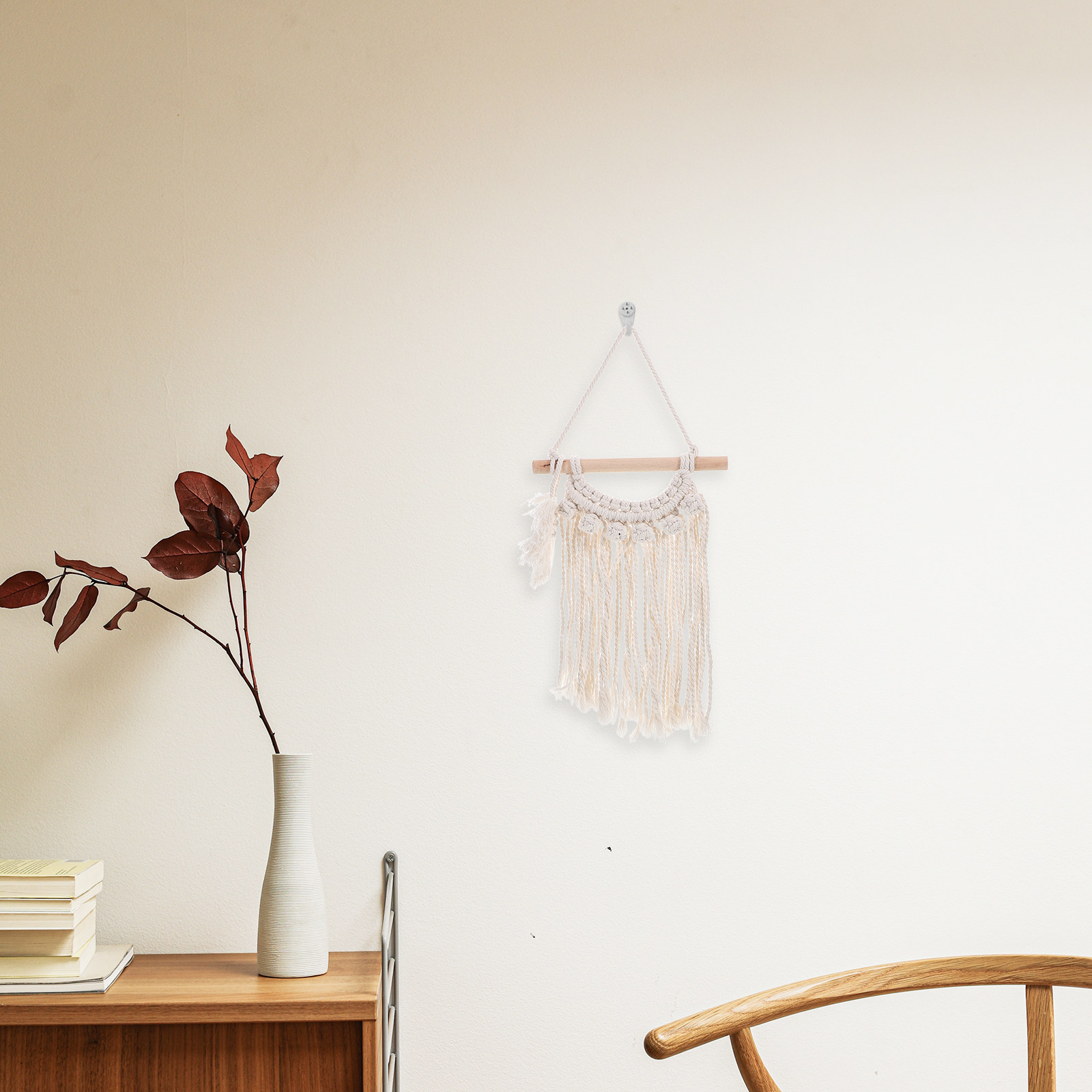 Handwoven Small Cotton Wall Ha - Macrame Wall Hanging reseña y precio