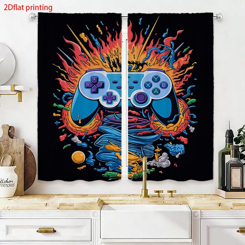 Retro Gaming Controller Curtai - Home Decor Youtube Videos reseña y precio