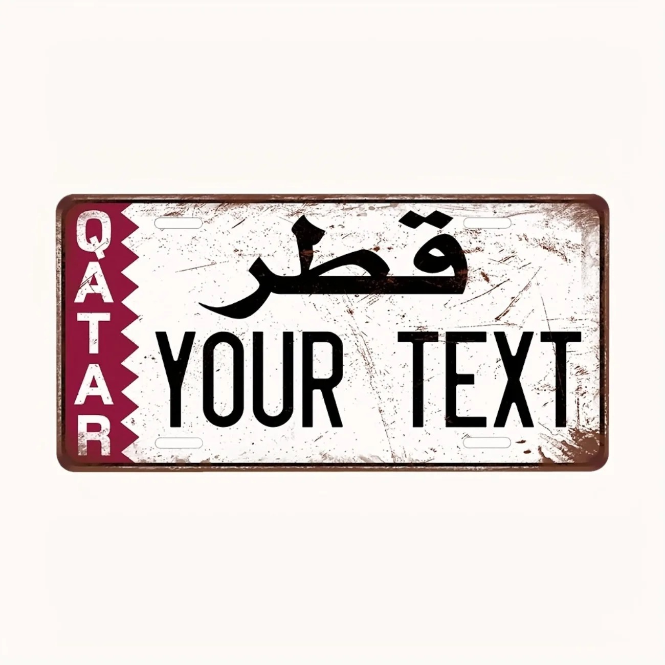 Custom Qatar Aluminum License  - Home Decor Qatar reseña y precio