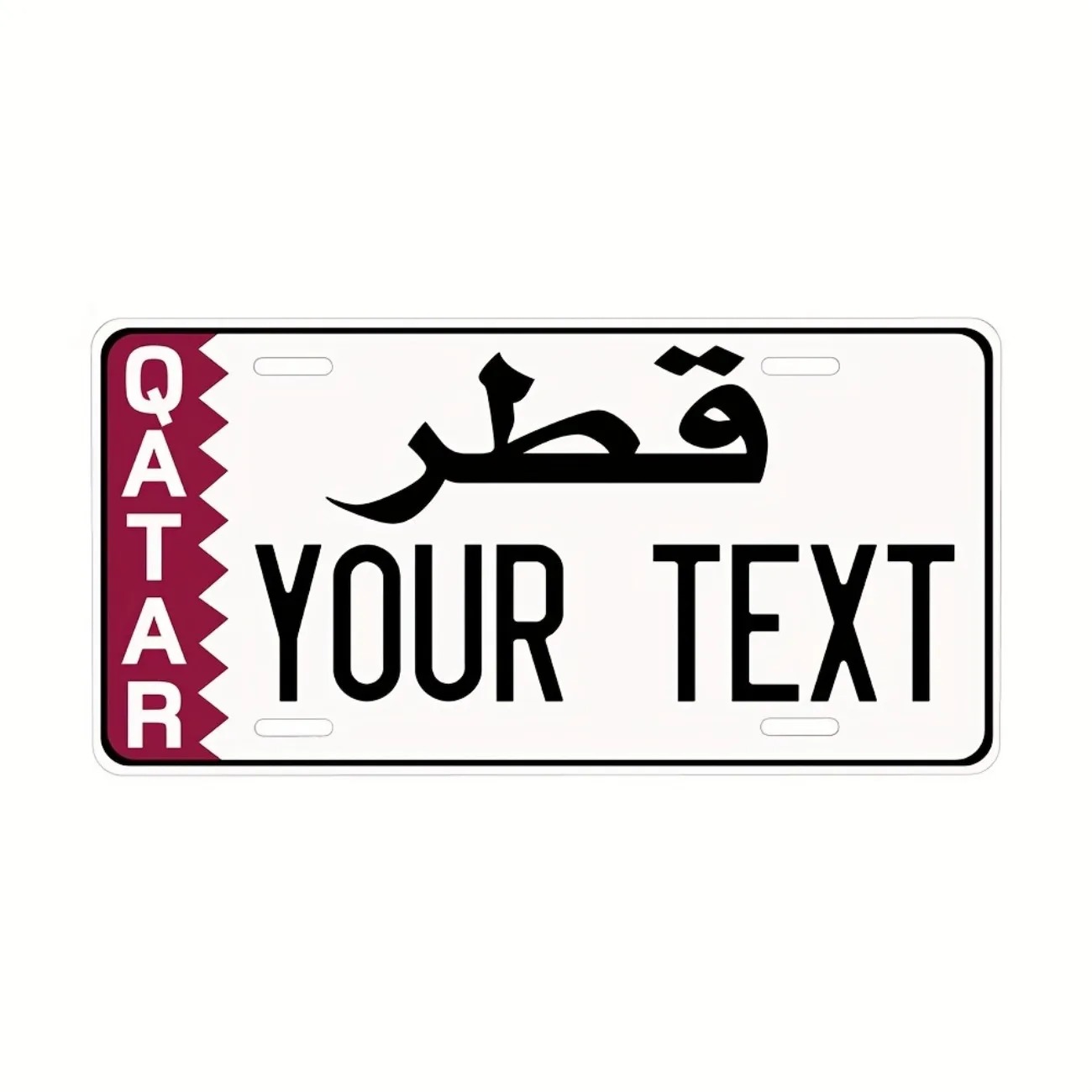 Custom Qatar Aluminum License  - Home Decor Qatar reseña y precio