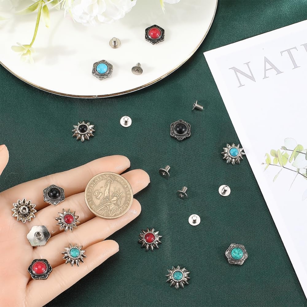24 Sets 8 Styles Western Screw - Home Decor Flowers reseña y precio