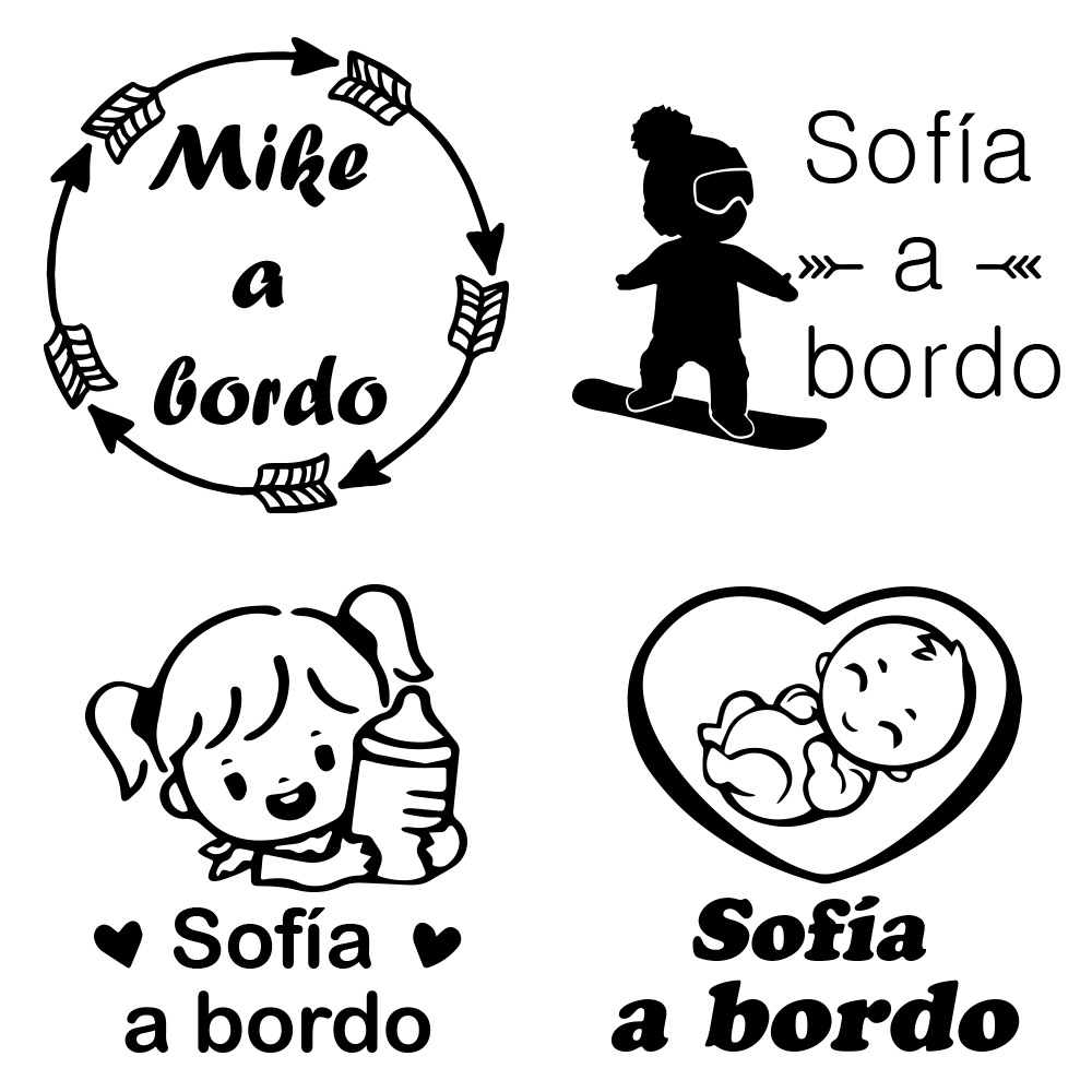 1pc Vinyl baby a bordo colorfu - Home Decor Sticker reseña y precio