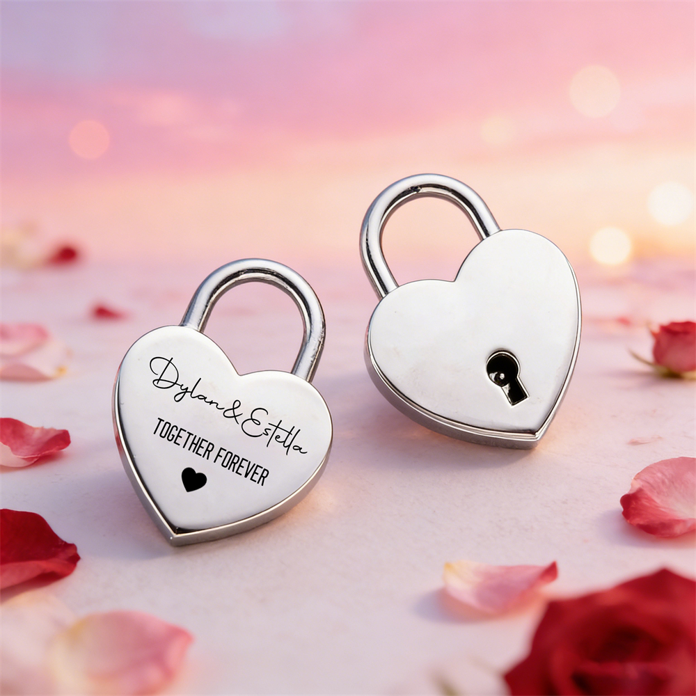 Custom Name Heart-Shaped Padlo - Home Decor Happy reseña y precio