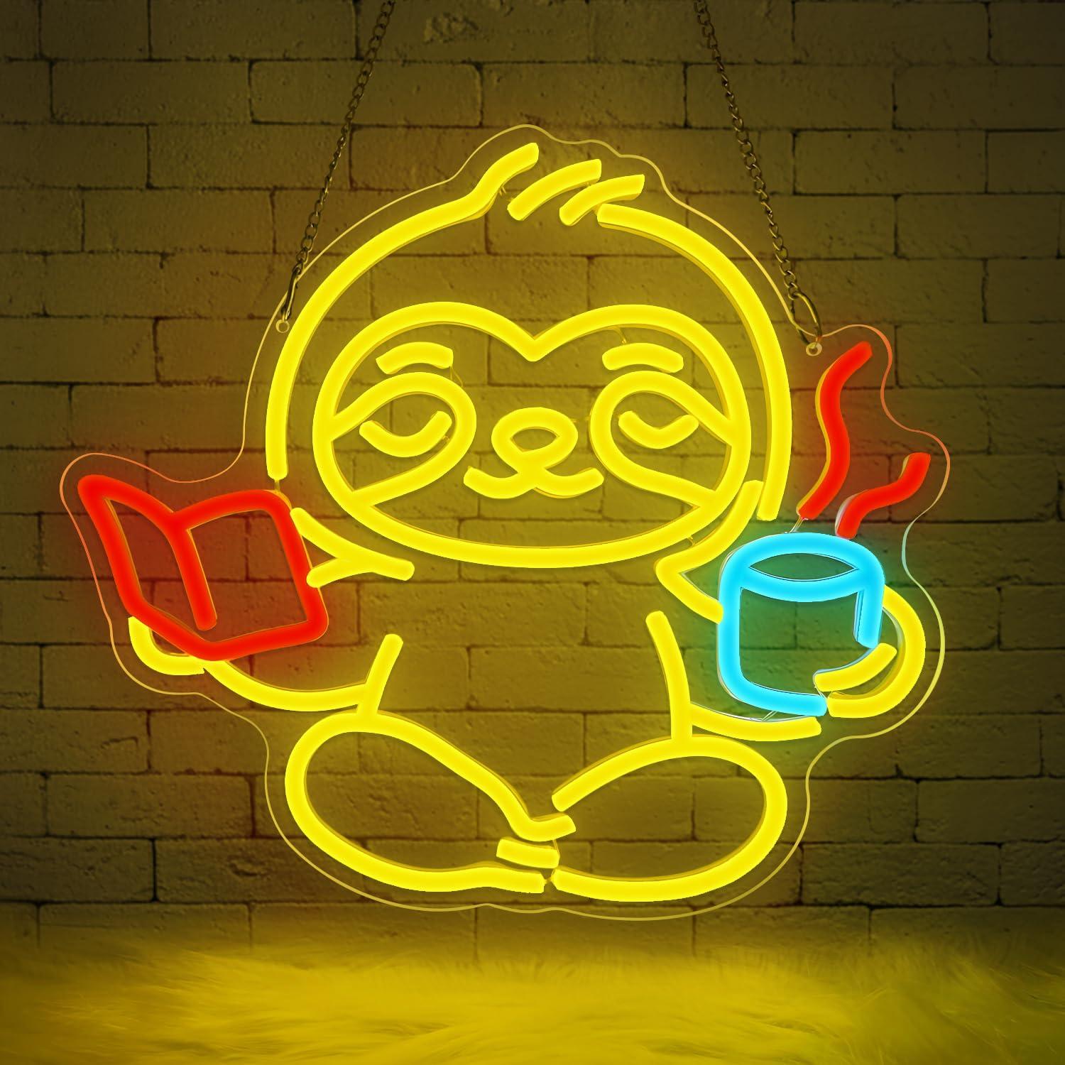 Sloth Neon Sign USB Dimmable L - Home Decor Room reseña y precio