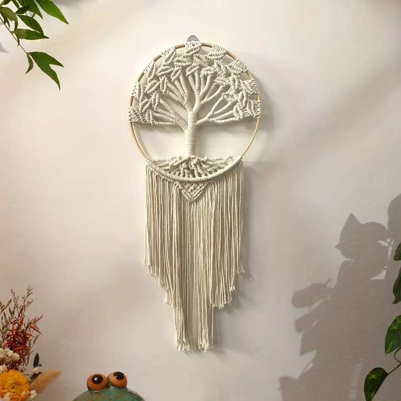 Tree of Life Macrame Wall Hang - Macrame Wall Hanging reseña y precio